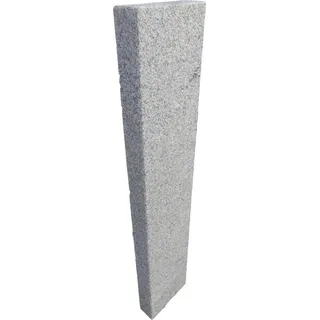 Granit Palisade Grau gesägt und geflammt mit Fase 10 x 25 x 100 cm