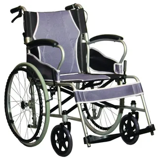 Antar Rollstuhl mit ultraleichten Stahlrädern 12,5 kg grau