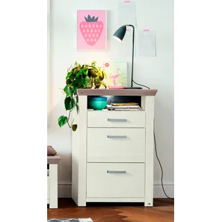 Set One by Musterring Highboard York 0 x 0 x 0 cm weiß