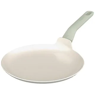 BergHOFF Palatschinkenpfanne , Salbeigrün , Metall , rund , 1.5 cm , backofengeeignet, antihaftbeschichtet, wärmeisolierter Griff, schadstofffrei gemäß EU-Standards , Kochgeschirr, Pfannen, Crepespfannen