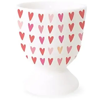 Grafik Werkstatt Eierbecher mit Echtgold | Porzellan Becher | Herzen