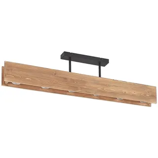 Lindby Deckenlampe Malwin (Skandinavisch) aus Holz (6 flammig, GU10) - Deckenleuchte Lampe Wohnzimmerleuchte