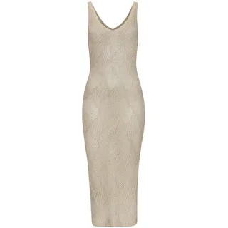 LASCANA Strickkleid Ajourmuster Beige 44