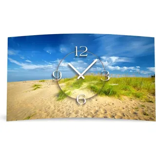 Digital Designer Art Düne Designer Wanduhr modernes Wanduhren Design leise kein ticken DIXTIME 3DS-0392 - Blau