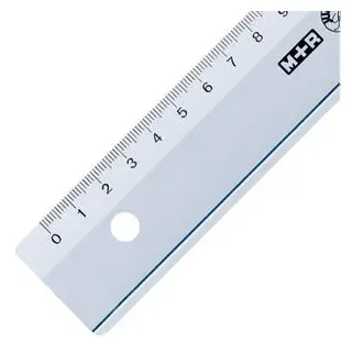 M+R M + R Lineal 20,0 cm, rauchgrau