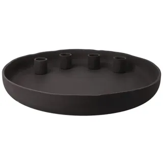 GOEBEL Kerzenhalter Slate Smoke grau 4 cm