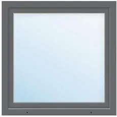 Kunststofffenster ARON Basic weiß/anthrazit 950x900 mm DIN Links