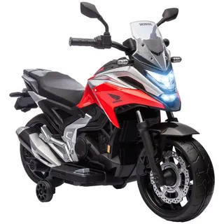 aiyaplay Kinder Elektro-Motorrad 12V rot (MP3, USB, LED-Scheinwerfer)