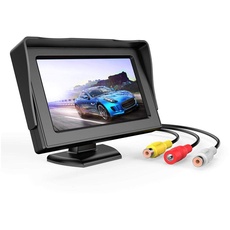3T6B 4.3 Zoll LCD Bildschirm Rückfahrkamera, wasserdichte Rückfahrkamera mit Monitor, für Auto SUV Truck