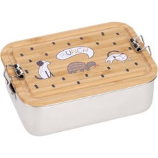 Bild Lunchbox Stainless Steel Bamboo Happy Prints