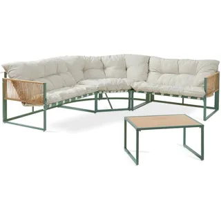 casa.pro Karg Loungeset grün/beige