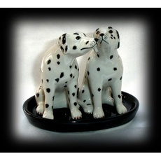 Keramik Salz und Pfefferstreuer Set mit Hundemotiv (Dalmatiner)
