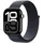 Watch Series 10 GPS+Cellular 42 mm Aluminiumgehäuse schwarz Textilarmband schwarz verstellbar