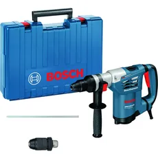 Bosch Professional Bohrhammer GBH 4-32 DFR (900 Watt, 4.2 Joule, SDS plus, max. Bohr 30mm, inkl. Schnellwechselbohrfutter 13 mm, Tiefenanschlag 310 mm, Zusatzhandgriff, Hammer Bohr, Handwerkerkoffer)