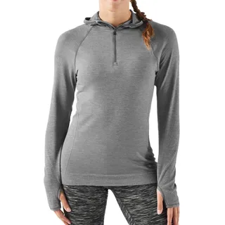 Ronhill Damen-Kapuzenpullover, nahtlos, Grau meliert, 38-40