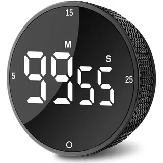 Ultralent Digitaler Küchentimer Magnetisch,Eieruhr Timer,Groß LED-Anzeige | Stoppuhr Timer küche,kurzzeitwecker küche magnet,3-stufiger Lautstärke,küchenuhr für Fitness,Studieren,Batterien inklusive