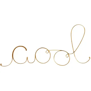 Home Maison Coole Wort-Messingdraht, goldfarben