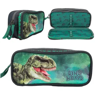 DEPESCHE 12508 Dino World Schlampertasche Grau Grün
