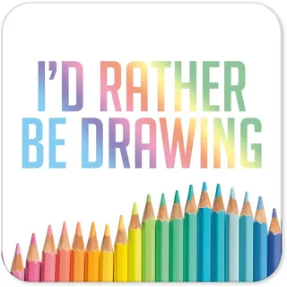 Lustige Getränke-Untersetzer | Neuheit Büro Tasse Untersetzer | Kind Zeichnung Biermatte | sarkastisches Wohnaccessoire | Silly Joke Coffee - CC73