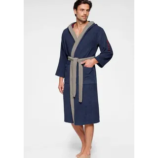 KangaROOS Unisex-Bademantel »Henry, ideal für Sauna & Spa, Hotelbademantel, Morgenmantel« 1 Stk. Bademäntel für Damen & Herren, Logostickerei, S-3XL, blau