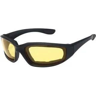 ASVP Shop 90s Ali G Kostüm Brille – Gelb Linse Rapper Stil Gepolstert Schatten