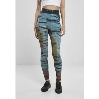 Urban Classics Cotton Tie Dye High Waist Leggings - Black - S