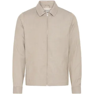 Hemdjacke CASUAL FRIDAY "Hemdjacke CFHaglund", Herren, Gr. S, braun (island fossil), Obermaterial: 70% Polyester PES. 29% Viskose CV. 1% Elasthan EL., Jacken Hemdjacke
