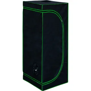Grow Zelt für Pflanzen Zuchtzelt Gewächshaus Box Garten Anzucht Gemüse Kräuter Grow Schrank Indoor 40 x 40 x 160 cm Blumen klein Tomaten Hydro Green Kingpower - Schwarz, Grün