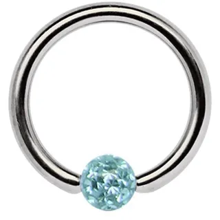 Nasenpiercing ADELIA ́S "Piercing  Ohrpiercing", blau (hellblau), Piercings, Damen, Titan, Nasenpiercing