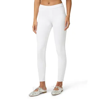 No Nonsense Klassische Denim-Leggings für Damen, Jeggings für Damen mit echten Gesäßtaschen, Stretch-Jeans mit hoher Taille, Weiss/opulenter Garten, Groß