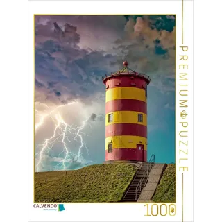 Calvendo Puzzle Leuchtturm Pilsum, Deutschland 1000 Teile Lege-Größe 64x48cm Foto-Puzzle für glückliche Stunden