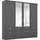Kleiderschrank Bremen 181 x 199 x 58 cm Grau