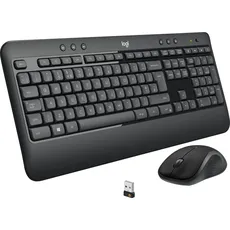 Logitech Klawiatura + mysz Logitech MK540 Advanced UK (920-008685) (NL, Kabellos), Tastatur, Schwarz, Weiss