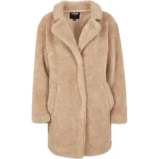 URBAN CLASSICS Ladies Oversized Sherpa Coat - Beige - L