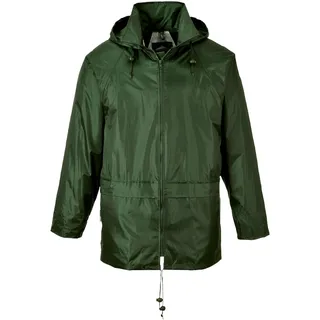 PORTWEST S440 Herren Leichte Wasserdichte Klassische Regenjacke Olivgrün, 4XL