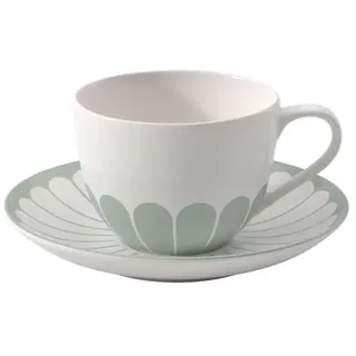 Villeroy & Boch Kaffeetasse mit Untertasse 0,16 l Grün 1 St.