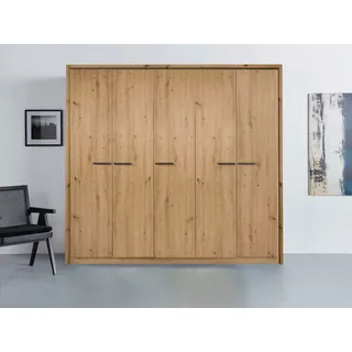 Rauch Drehtürenschrank OTELI 230 x 212 x 58 cm Beige/Braun