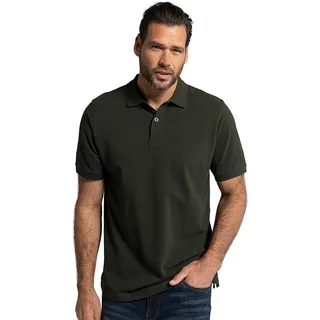 JP 1880 Herren Poloshirt, Piqué Hemd Dunkle Olive 4XL