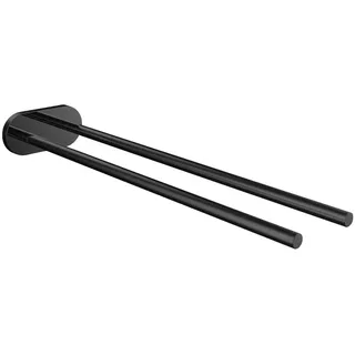 emco round Handtuchhalter, 2-armig, starr, 400mm, 435013340, Farbe: Schwarz