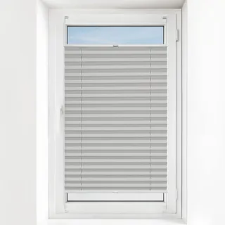 Estika Plissee Zum Kleben Breite 30-129 cm Höhe 150-230 cm Verdunkelungsrollo – 100% Verdunkelung, Sonnenschutz, Sichtschutz – pflegeleicht & modern
