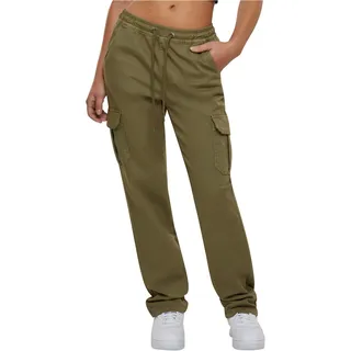 URBAN CLASSICS Twill Cargohose Mit Hoher Taille Tini Olive L