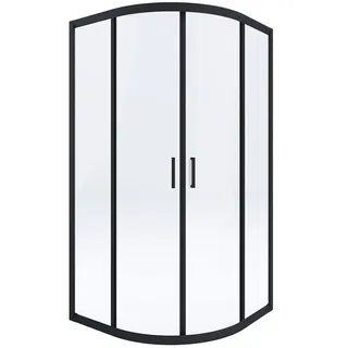 Deante Halbkreis-duschkabine 80x80 Cm - Black / Transparent - One Size