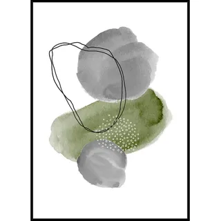 Monee Kunstdruck , Multicolor , Textil, Holzwerkstoff , rechteckig , 51.5x71.5 cm , Made in Europe , einfache und schnelle Anbringung, gerahmt , Bilder & Rahmen, Bilder, Sonstige Wandbilder