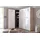 Drehtürenschrank Malta 30 x 185 x 54 cm Weiß