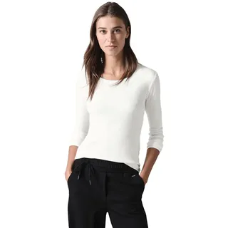 Cecil Damen B322077 Shirt Mit Rundhals, Vanilla White, L EU