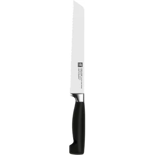 Zwilling Vier Sterne Brotmesser 20 cm Schwarz
