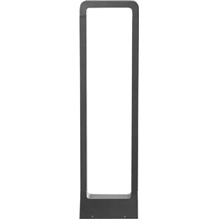 BELIANI LED-Pollerleuchte Schwarz Aluminium 60 cm Hoch Modern mit Montageplatte Outdoor Garten Terrasse Einfahrt Beleuchtung Außenlampe Wegeleuchte - Schwarz