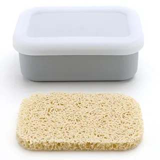 Seifendose Reise Seifenbox Reise Wasserdicht | Silikon Seifenschale mit Ablauf mit Deckel Soap Box bruchsicherer tragbarer Seifenbehälter Festes Shampoo Aufbewahrung