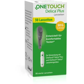 OneTouch® Delica® Plus Lanzetten für Blutzuckermessung I 30 sterile Lanzetten
