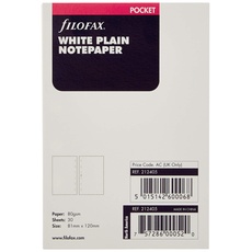 Filofax 212405 Pocket Notizpapier, blanko, weiß